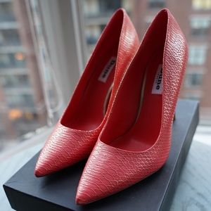 Dune London Sprayed Heel Pointed Toe Court Shoes